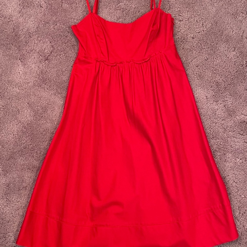 Spaghetti strap beautiful cherry red dress!